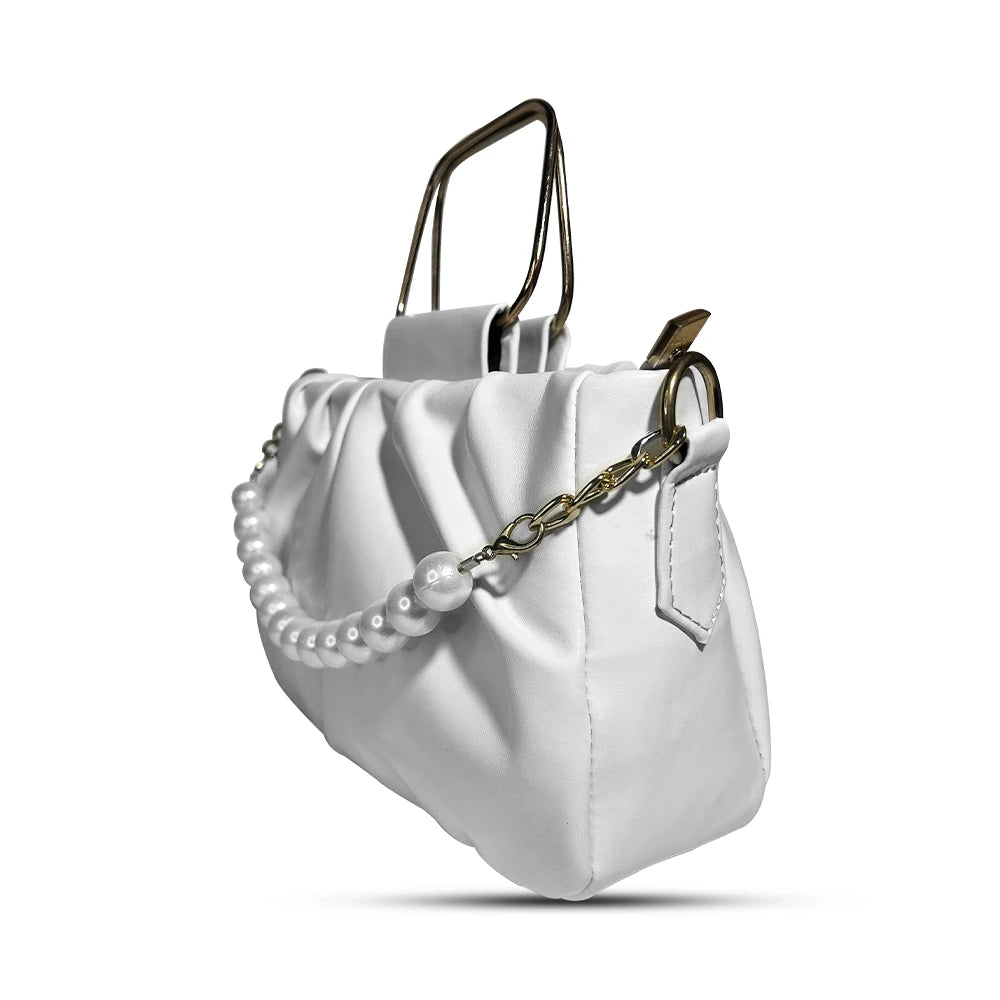 Luxury White Clutch Bag for Events - Hello-Ladies