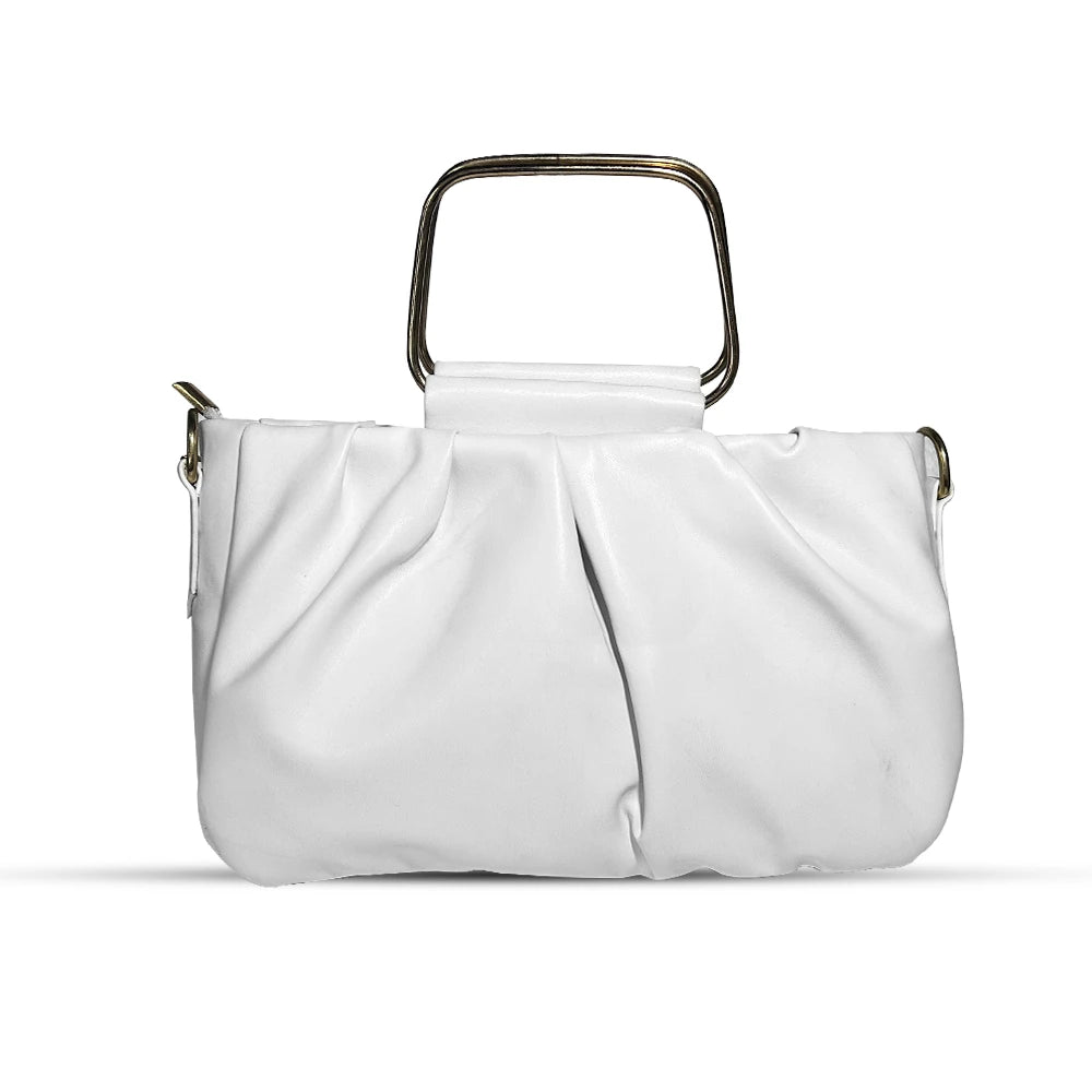 Luxury White Clutch Bag for Events - Hello-Ladies