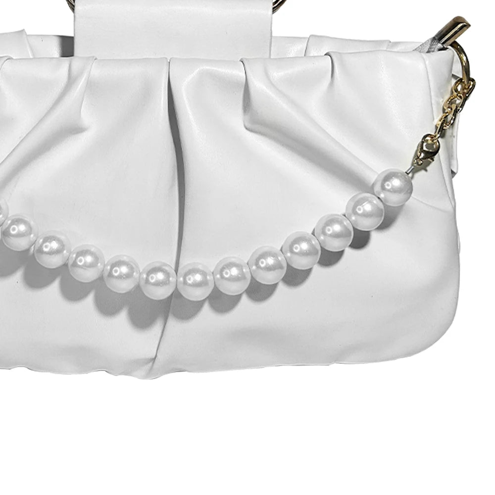 Luxury White Clutch Bag for Events - Hello-Ladies