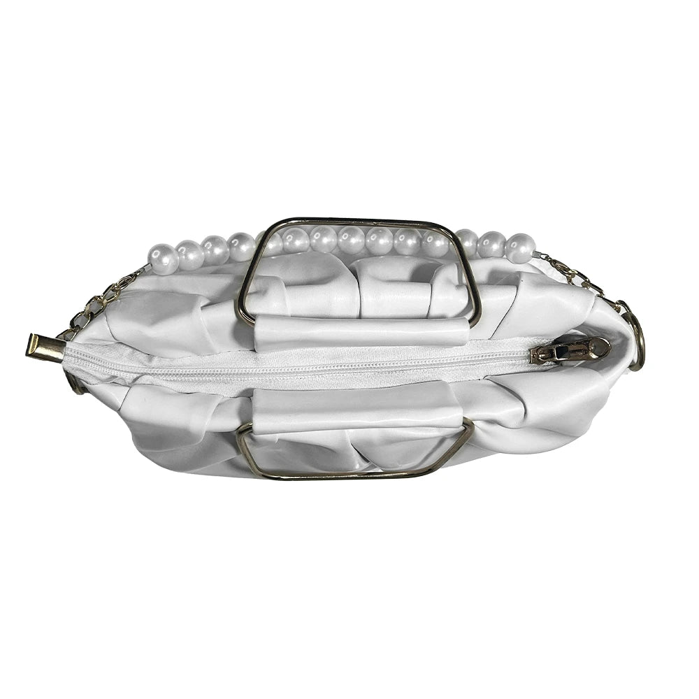Luxury White Clutch Bag for Events - Hello-Ladies