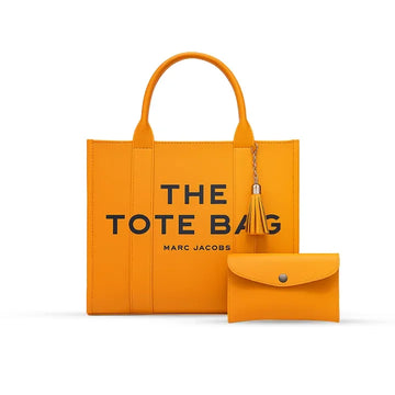 Yellow Tote Bag With Wallet Set For Office & Uni - Hello-Ladies