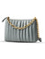 Grey Luxe Gold Chain Handbag - Hello-Ladies