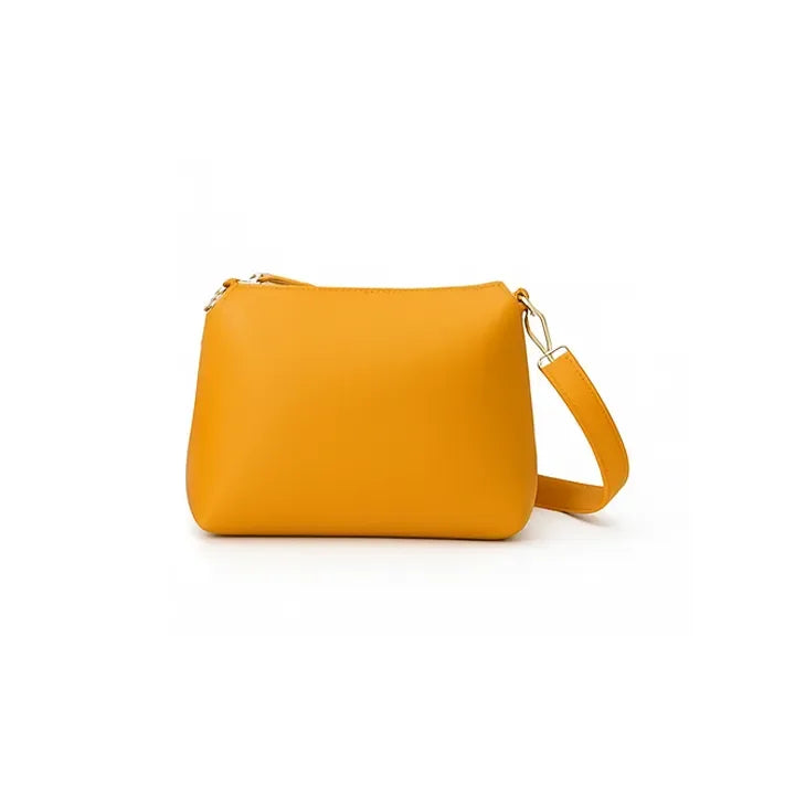 3Pcs Mustard Handbag Set Tote, Crossbody & Wallet - Hello-Ladies