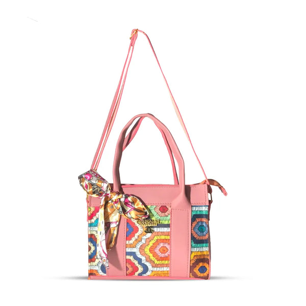 Pink Emerland Crossbody Bag Dual Straps