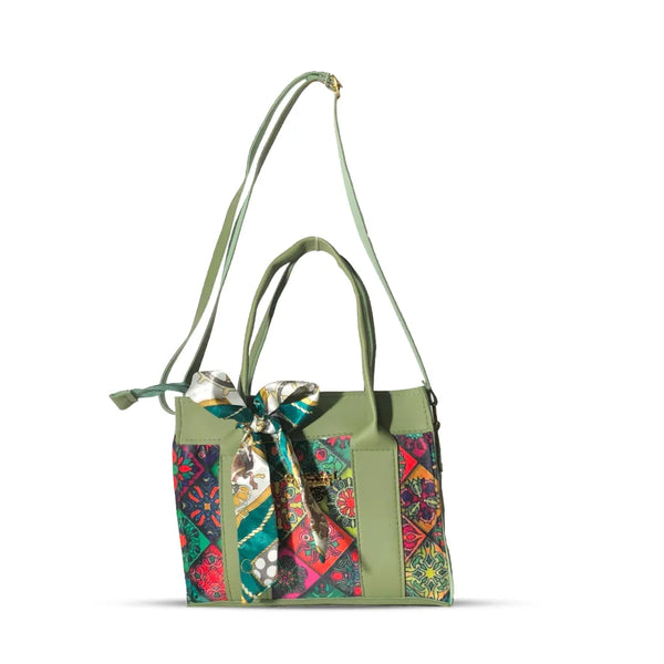 Green Emerland Crossbody Bag Dual Straps