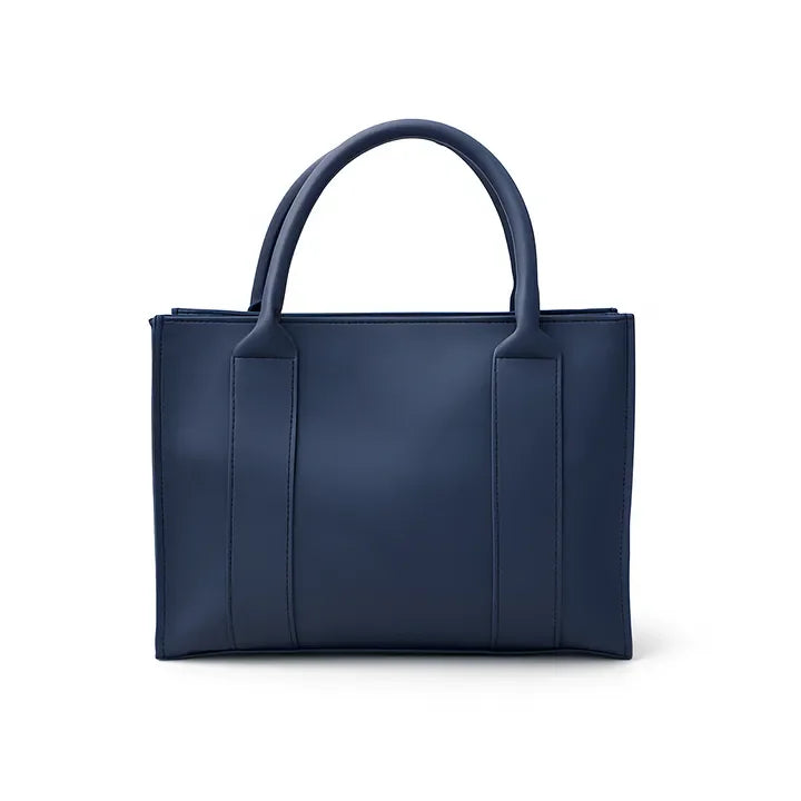 Navy Tote Bag With Wallet Set For Office & Uni - Hello-Ladies