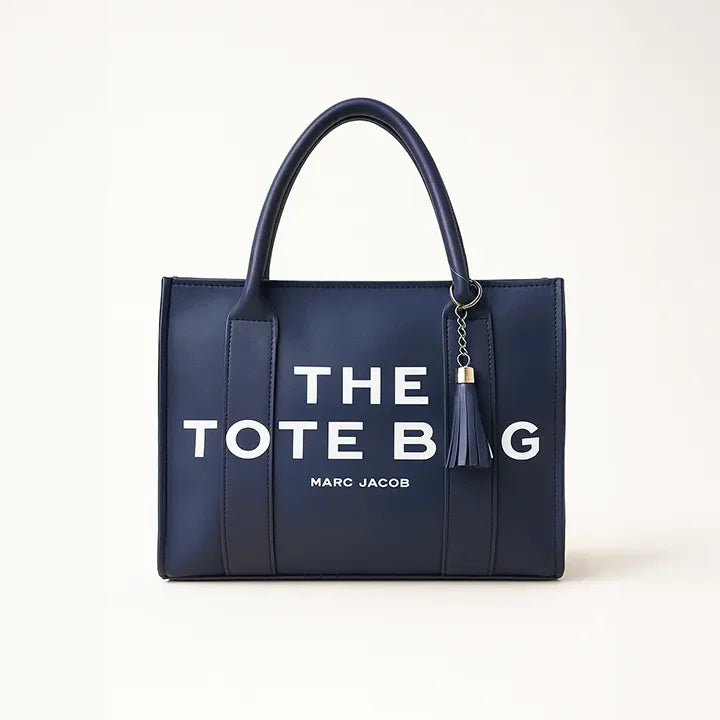 Navy Tote Bag With Wallet Set For Office & Uni - Hello-Ladies